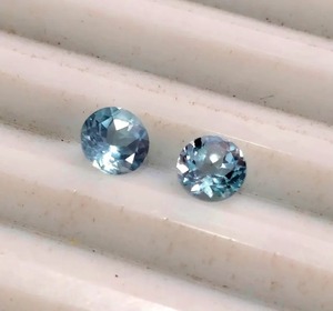 Piedra Preciosa Suelta de Aguamarina Azul Cielo Natural, Corte Brillante de 6x6mm, Certificada por Terceros, Pulido Brillante, Transparente - Product Image 2