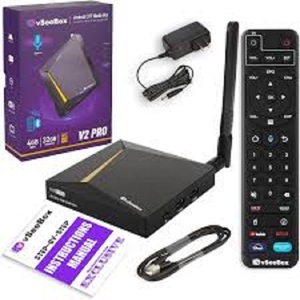 100% vSee Box V2pro Stream box <span class=keywords><strong>TV</strong></span> 2024 w/ Bluetooth Voice Remote 32G Wi-Fi 6