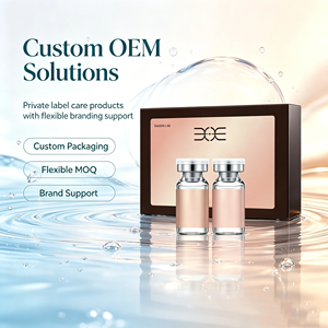 Pack d'ampoules de soin complexe aux exosomes : poudre lyophilisée et flacons de HA liquide stériles pour instituts de beauté - Product Image 2
