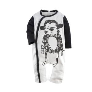 Venta caliente bebé niña niño mamelucos manga larga 100% algodón estampado de dibujos animados ropa - Product Image 4