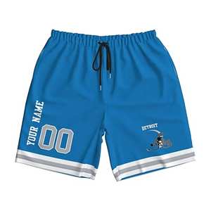 Pantalones cortos de fútbol de secado rápido personalizados para hombre, pantalones cortos de playa sólidos, nombre, número, cintura elástica, tejido de poliéster, regalos personalizados perfectos - Product Image 6