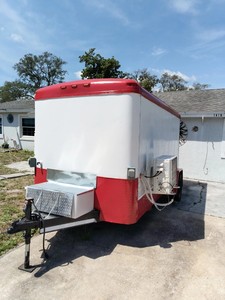 <b>ELECTRIC</b> CONCESSION FOOD TRAILER FULLY EQUIPPED WITH FULL SIZE APPLIANCES + FREE SHIPPING - Product Image 2
