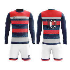Nouveau design d'uniforme de football à sublimation personnalisée pour homme, maillot d'entraînement de football de haute qualité, ensemble d'uniformes de football courts - Product Image 4