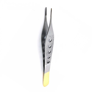 Pince à dissection Adson Brown 12 cm, 1x2 dents, en acier inoxydable demi-oreille d'argent, pour usage hospitalier - Product Image 3