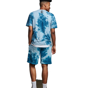 Survêtement de sport d'été à manches courtes pour hommes de haute qualité ensembles courts t-shirt et short imprimé personnalisé ensembles jumeaux pour hommes - Product Image 3