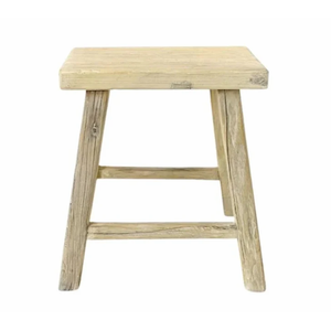 Vintage 30-Inch Square Mango Wood <b>Stool</b> 1-Piece Set Elegant & Durable Home Use - Product Image 1