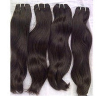 Mèches de cheveux indiens Remy bruts, tissage double machine, cheveux raides, doux et propres, 100% sains