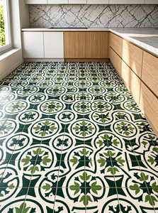 Azulejos de Cerámica Marroquíes con Acabado Mate Antideslizante de 10 mm de Grosor para Piso y Pared, Patrón Tradicional para Interiores, Baños y Cocinas - Product Image 2