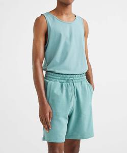 Logo personnalisé Short d'entraînement de confort pour hommes Plus Size Fit Elastic Waist Solid Color Canvas Dry Cool Comfort Shorts - Product Image 1