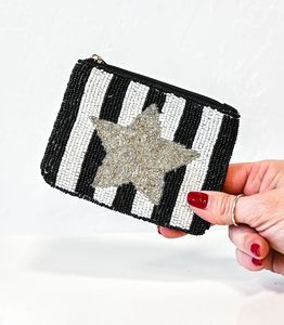 Pochette de luxe à broderie perlée faite à la main Design élégant perroquet blanc Compact pour un usage quotidien pour les pièces de monnaie et les fêtes - Product Image 6