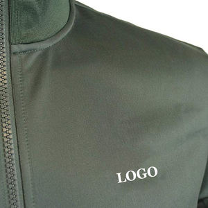 ชุดลำลองสีพื้นเหมาะสำหรับฤดูหนาวใส่สบายชุดวอร์มปิดแบบรูดซิปสำหรับการสั่งซื้อขายส่งแขนเต็ม - Product Image 3