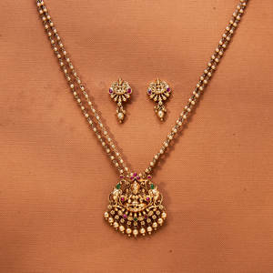 Vente en gros la plus vendue ensemble de pendentifs temple antique bijoux de mode avec placage à l'or mat - Product Image 2