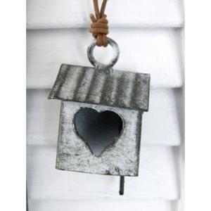 Casitas de pájaros galvanizadas de lujo con diseños de techo únicos y agujeros de drenaje Material metálico para comodidad y seguridad de las aves que anidan - Product Image 6