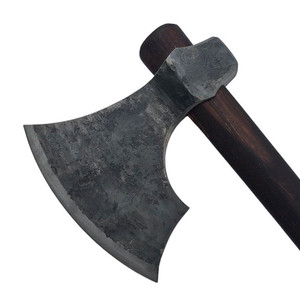 High Quality Viking Damascus Steel Hatchets Carbonized Oak Wooden Handle DIY Industrial Use 3 Year Warranty Spot Clearance - Product Image 3