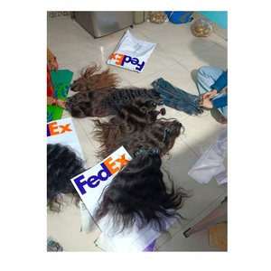 Paquets de cheveux ondulés vierges non transformés de qualité supérieure en Inde du Sud cuticule naturelle alignée en vrac vente en gros d'extensions de cheveux humains - Product Image 3