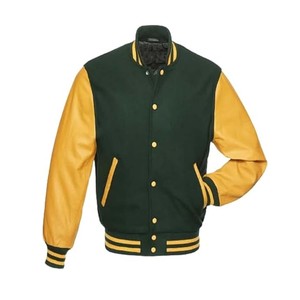 Veste d'équipe Letterman vierge pour hommes-Fabricants de veste Letterman personnalisée universitaire unie vente en gros de vestes universitaires vierges pour hommes - Product Image 3