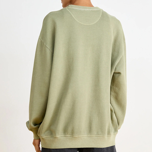 Custom Made Women Oversized Sweatshirt 100% Cotton Material Lightweight Quickdry Customised Logo Printing OEM Service - Product Image 3