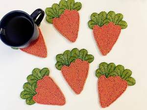 Ajouter un nouveau travail manuel perlé broderie 4 Set Coaster Fancy Stylish Designer For Luxury Tea Table Decor Beautiful Exclusive Choice - Product Image 4