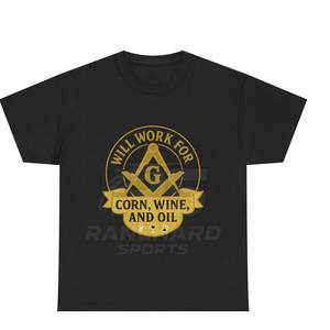 Camiseta con gráfico de escudo masónico, poderoso símbolo masónico, camiseta de la hermandad masónica para adultos - Product Image 1