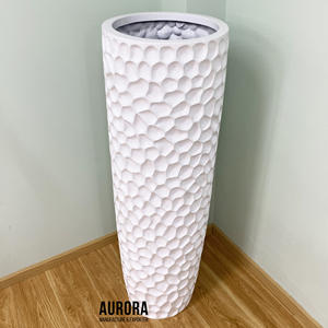 Fournisseur de jardin Jardinière décorative compétitive personnalisée en fibre de verre Pots de fleurs et jardinières Emballage personnalisé - Product Image 4