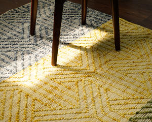 High Quality Modern Handmade Woollen <b>Rug</b> Best Price Plush <b>Boho</b> Carpet with Geometric Pattern Washable for Cozy Home Use - Product Image 2