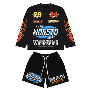 Custom Retro Streetwear Football Jersey & <b>Cropped</b> Pants Set Breathable Plus Size Sublimated Mesh - Product Image 6