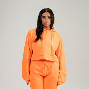 Survêtements de jogging en coton pour femmes Survêtements d'entraînement de couleur pure Survêtement décontracté personnalisé pour femmes Prix d'usine de gros pour l'hiver - Product Image 2