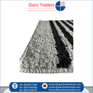 Tapis de bain en microfibre rayé avec support en gel antidérapant et durable, absorbant l'eau et disponible avec logo personnalisé - Product Image 6