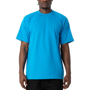 Camiseta de Cuello Redondo de Manga Corta de Algodón Grueso para Hombre Pro Club - Product Image 5