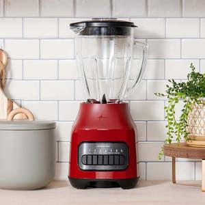 Miscelatore di ostro modello BLSTPEG-RPB-013 tazza di vetro rosso elettrico in acciaio inossidabile alimentato a batteria per uso domestico usaci