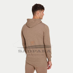 Sudadera con capucha de gimnasio para hombre sostenible de peso pesado Sudadera con capucha personalizada bordada cómoda Sudaderas con capucha de entrenamiento sólidas a granel - Product Image 5