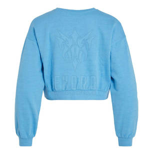 Pull court décontracté en maille de haute qualité pour femme, manches longues tombantes, écologique, respirant et léger, idéal pour l'automne - Product Image 2