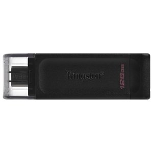 Memoria USB Tipo-C DATATRAVELER 70 Negra de 128GB, 4 en 1, de Plástico, con 32GB de Memoria Integrada, Producto Nuevo en Stock - Product Image 1