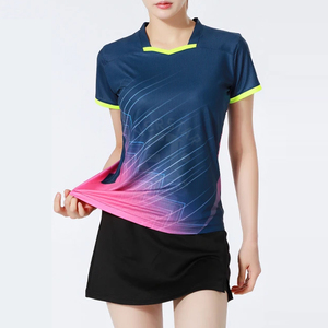 100% poliéster precio barato último diseño uniforme de tenis secado rápido transpirable Material duradero uniforme de tenis - Product Image 1