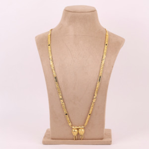 Gold Plated Mangalsutra, Traditional Jewelry, <b>Wedding</b> Season, Mangalsutra <b>for</b> Women, Copper & Brass Chapado En Oro Oro Laminado - Product Image 1