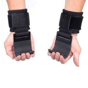 Training Hooks Weight Lifting Grip Hooks Wrist Support Straps <b>Weightlifting</b> Strap Hooks on Sale Now - Product Image 2