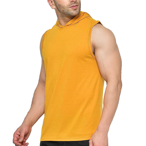 Camisetas sin mangas de entrenamiento de gimnasio de culturismo de alta calidad al por mayor camiseta para hombre Chaleco de punto elástico de algodón acanalado informal - Product Image 4