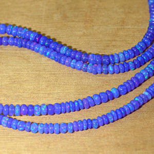 Perles d'opale éthiopiennes rondes faites à la main de haute qualité AAA+, taille des perles 3,5 mm, longueur du brin 8 à 16 pouces, couleur lavande naturelle, pour la création de bijoux - Product Image 5