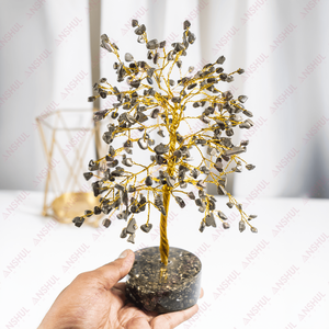 Árbol de Sanación Emocional de Orgón y Pirita con 300 Piedras Preciosas Naturales de Diseño Moderno para Decoración del Hogar y Meditación, Venta Mundial - Product Image 3