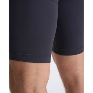 Pantalones cortos de compresión de cintura media para hombre de talla grande superventas, ropa de entrenamiento con logotipo personalizado, decoración de encaje, cintura elástica, patrón sólido - Product Image 5