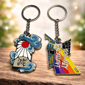 Portachiavi Personalizzati in Smalto Duro 2D con Glitter, Personaggi Anime e Cartoni Animati in Lega di Zinco per Regali - Product Image 6