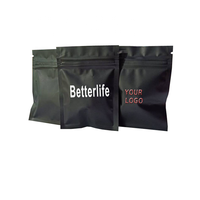 Sachets Doypack/Emballages en Aluminium Mat Noir avec Fermeture Zip/Emballages Mylar pour Aliments