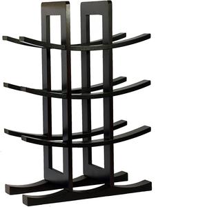 Estante de almacenamiento de botellas de bambú, estantes de cocina para Hotel, supermercado, restaurante y hogar, color negro, 12 botellas, novedad - Product Image 1