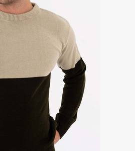 Fashion Wholesale Custom Plain 100% Cotton Crew Neck <b>Long</b> Sleeve Men's <b>Jumpers</b> Sweatshirt with Front Logo - Product Image 4