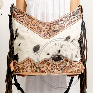 LW Stylish Hair On Hide Metallic Fur Leather Handbag Women Stylish Tote <b>Bag</b> High Quality Women Shoulder Shopping <b>Bag</b> - Product Image 2