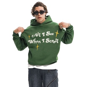 Sudaderas con capucha con estampado de soplo para hombre de alta calidad, ropa de calle con logotipo personalizado, Sudadera con capucha con estampado de soplo de gran tamaño, sudaderas con capucha térmicas para hombre 2024 - Product Image 1