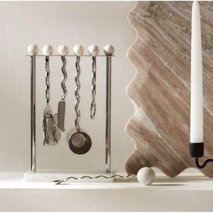 Juego de Herramientas de Bar Modernas, Compactas, Ecológicas, de Acero Inoxidable, Accesorios para Cócteles que Ahorran Espacio para Bares Pequeños y Fáciles de Guardar - Product Image 1