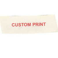 Étiquettes tissées personnalisées en papier gaufré imprimé UV, format sur mesure, prix usine de gros, pour vêtements et chaussures