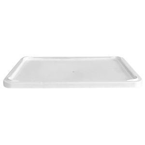 <b>Pizza</b> <b>Dough</b> <b>Tray</b> Set - EN 600x400 - Height: 75mm - Polypropylene - White - 8 <b>Trays</b> & 1 Lid - Product Image 6
