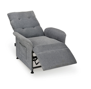 โซฟาปรับเอนได้ไฟฟ้าแบบ1-Seater ทันสมัยสีเทาเข้มพร้อมกรอบไม้ดีไซน์ไฟฟ้าหรูหรา - Product Image 3